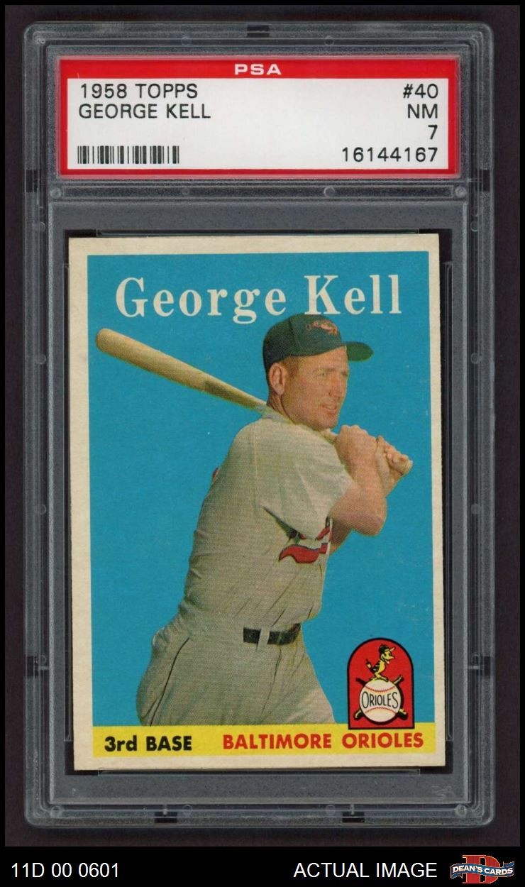 1958 Topps #40 George Kell Orioles HOF PSA 7 - NM