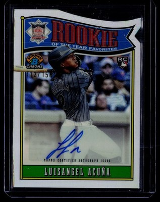 Luisangel Acuna 2025 Bowman Chrome ROYF Auto SN 112/150 #ROY-LA