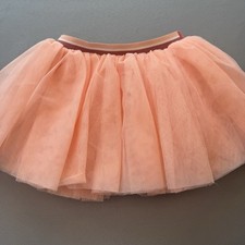 Matilda Jane Clothing Girls Peach Pink Tulle Tutu Skirt Size XS