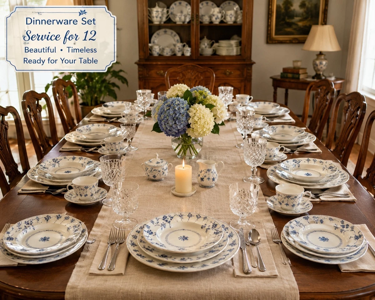 fine china dinnerware complete set products for sale | eBay