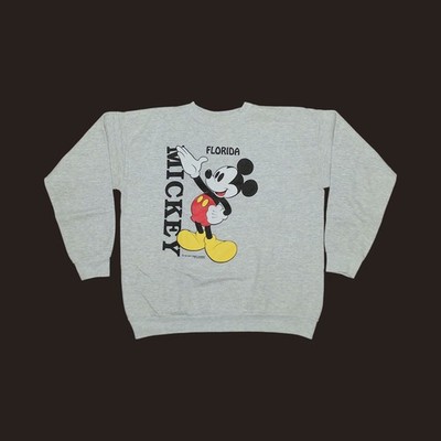 Vintage Velva Sheen Sweatshirt Mickey Mouse 90s Made in USA Tri