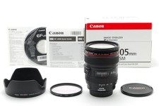 Canon EF 24-105mm F/4 L IS USM Zoom Lens w/Hood Caps MINT in Box From JAPAN