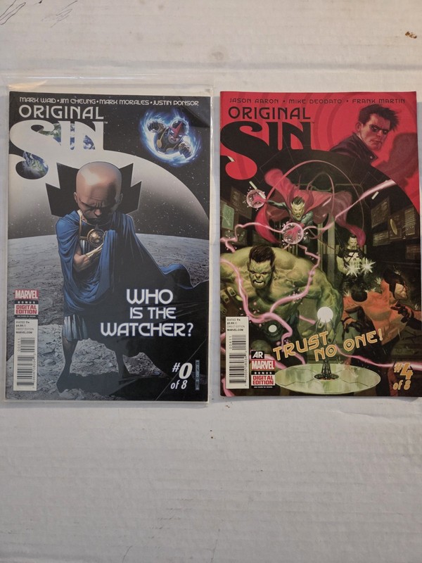 2014 Marvel Comics Original Sin Crossover Lot Of 7 Including #0