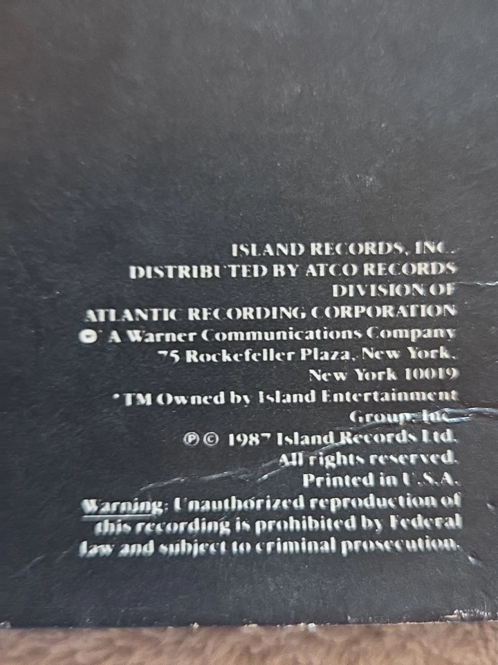 U2 the Joshua Tree 1987 Vinyl LP Island Records Album - Image 3 of 4