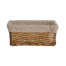 Natural Wicker Storage Gift Hamper Shelf Basket with Lining Gift Hampers Storage