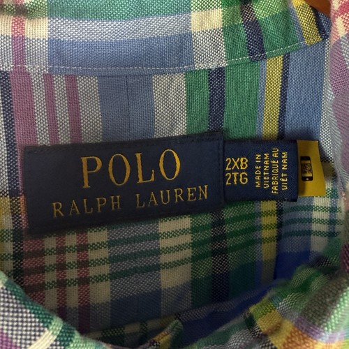 Polo Ralph Lauren Gingham Oxford Kurzarm Button Down Hemd 2XB Big Mehrfarbig - Bild 4 von 6