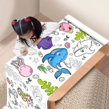 90cm Animal Drawing Roll Diy Coloring Paper Kids Art Graffiti Educational Toy