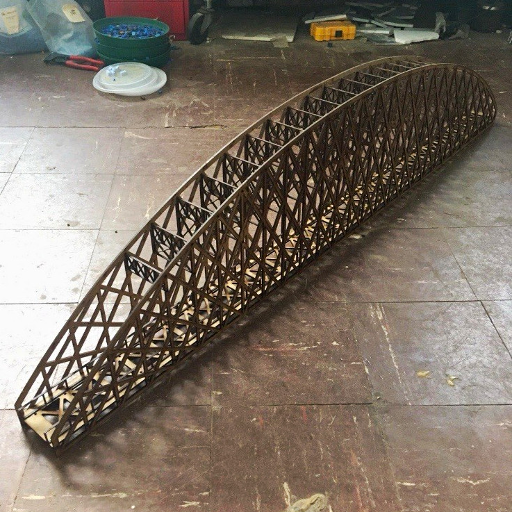 53” arch Truss Bridge with 5” wide Roadbed Laser Cut Kit New | eBay