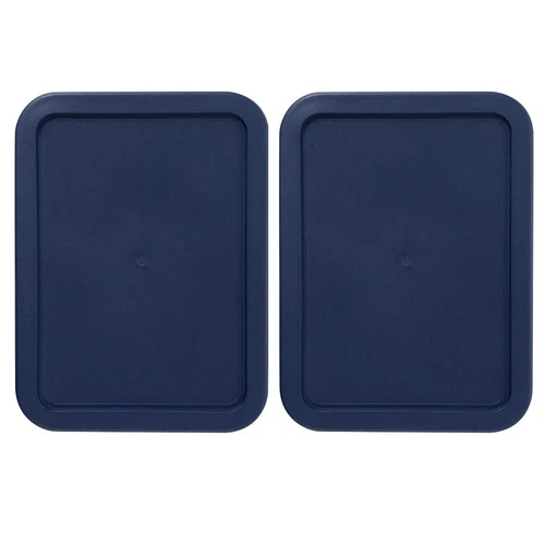 Replacement Lids fits Pyrex 6-Cup Rectangle Glass Cover for 7211-PC Navy 2 Pack