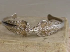 Vintage Wallace Grande Baroque Sterling Silver Spoon Bracelet Factory Made