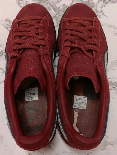 PUMA Suede Red Haired Shanks X Op Lace Up Mens Red Sneakers Casual Shoes 396521 - Picture 12 of 20