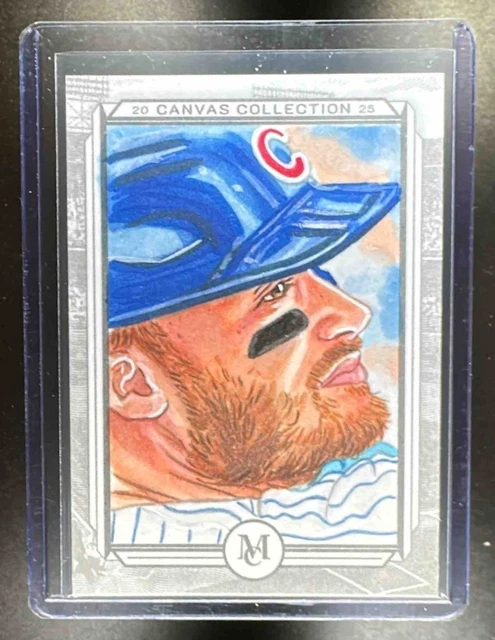 2025 Topps Museum Canvas Collection SKETCH 1/1 Ian Happ by Dawn Murphy