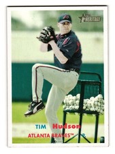 2006 Topps Heritage #80 Tim Hudson Atlanta Braves Baseball Card