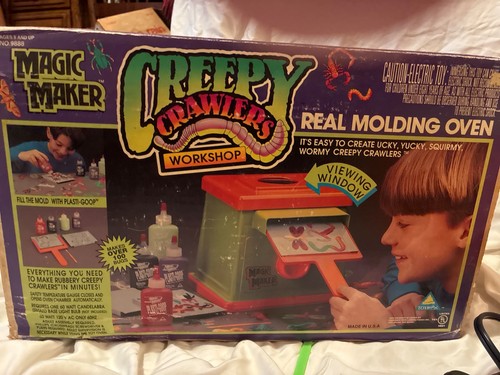 Horno de colección 9888 Creepy Crawlers taller fabricante de insectos con 2 moldes instrucciones 1993 - Imagen 12 de 16