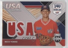 2020 Panini Elite Extra Edition USA Baseball Material Black Nick Yorke 1e0