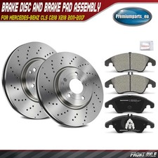 Front Brake Discs & Brake Pads 322mm for Mercedes-Benz CLS220 CLS350 C218 11-17