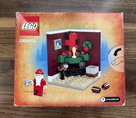 LEGO Christmas Holiday Set 3300002 Santa Claus and Fire Place *RETIRED* CREASES