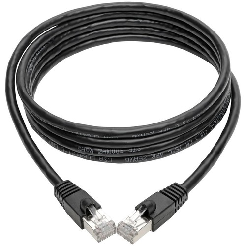 Tripp Lite Cat6a Snagless geschirmtes STP-Patchkabel 10G, PoE, schwarz M/M 7 Fuß - Bild 6 von 6