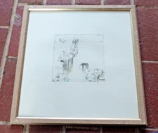 1983 ORIGINAL ALEXANDER BEFELEIN "KOBLENZ FLOHMART" SIGNED AND DATED- ETCHING?