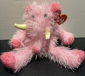CT* Ty Punkies - PIPSQUEAK the Pink Elephant (9.5 Inch) MWCT Stuffed Animal Toy