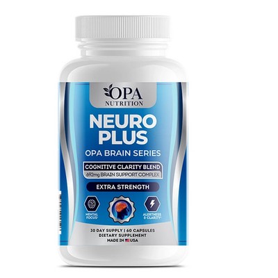 OPA Brain Neuro Plus Formula   Mental Focus, Memory & Cognitive Support, 60ct