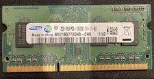 Samsung PC3-10600 2GB SO-DIMM 1333 MHz DDR3 SDRAM Memory (M471B5673FH0-CH9)