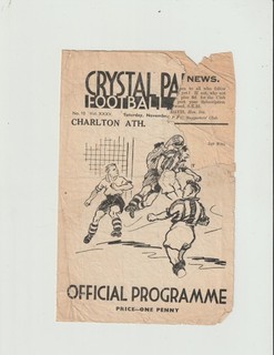 1939/40 League (South).Crystal Palace v Charlton Athletic.