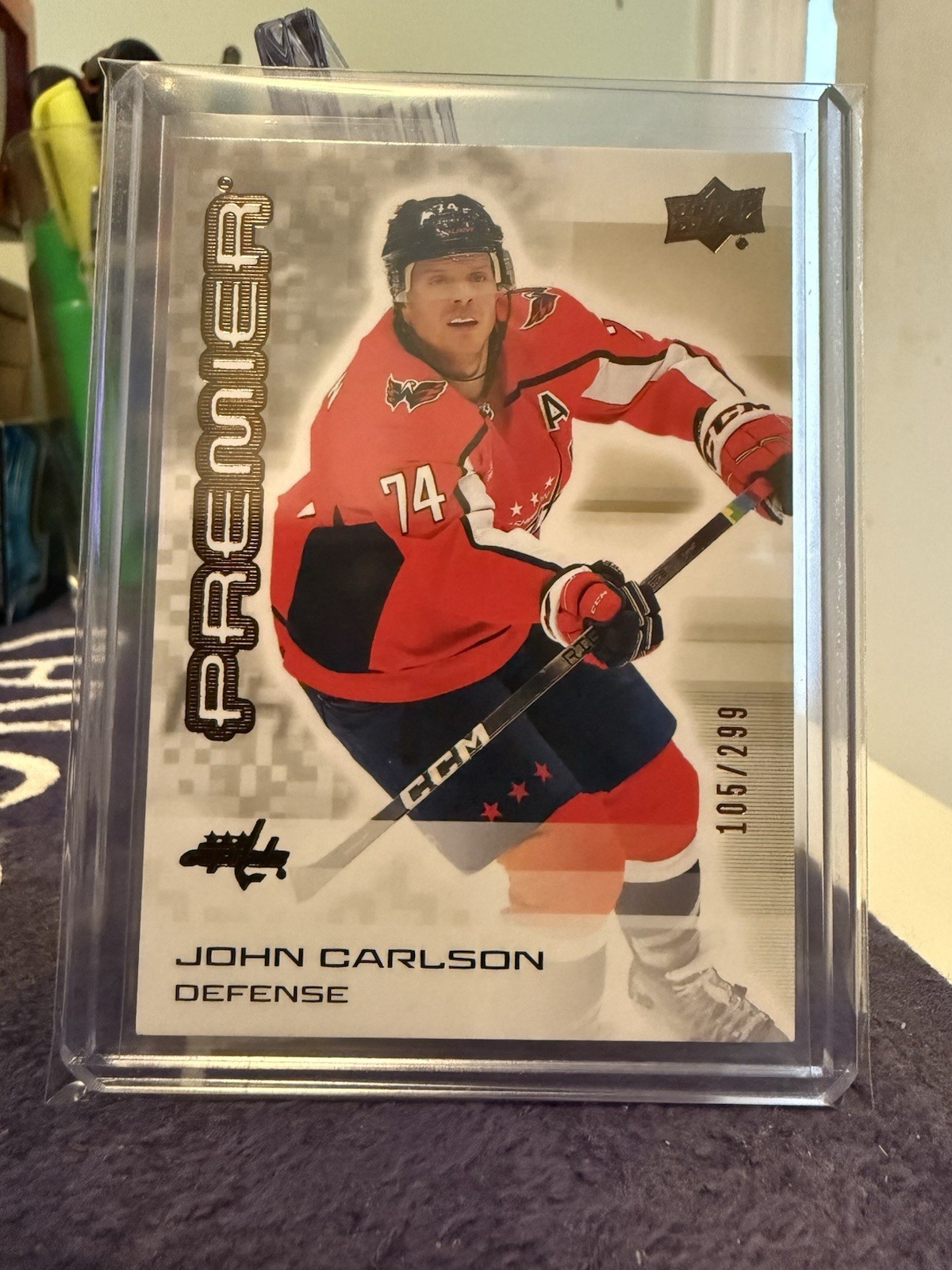 2024-25 Upper Deck Premier Bronze John Carlson Capitals /299 1378