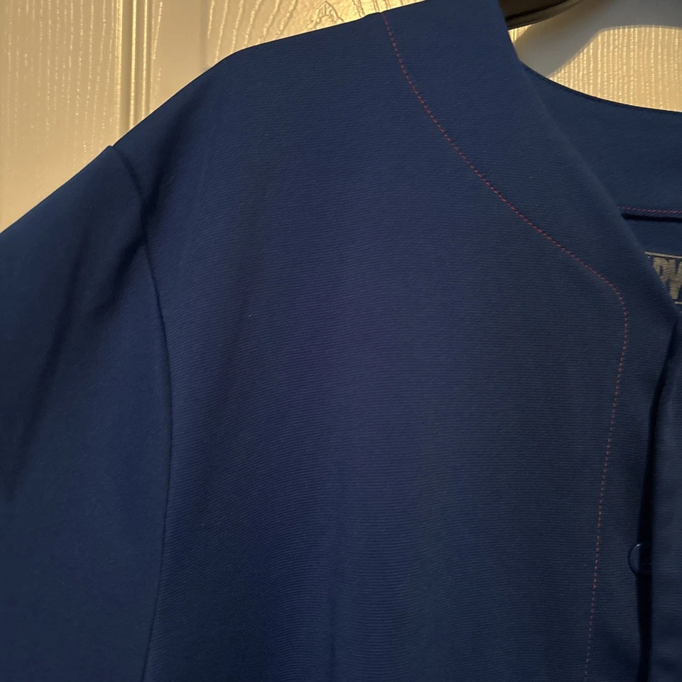 Camiseta de béisbol CAPTAIN AMERICA para hombre 2X-grande 50/52 azul #41 Marvel Shield Logo Foto 2 de 4