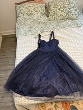 CIDER Women’s Sweetheart Neckline Glitter Tulle Ruffle Midi Dress, Size 1XL