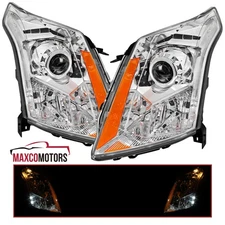 Projector Headlights Fits 2010-2016 Cadillac SRX Halogen Replacement Left+Right
