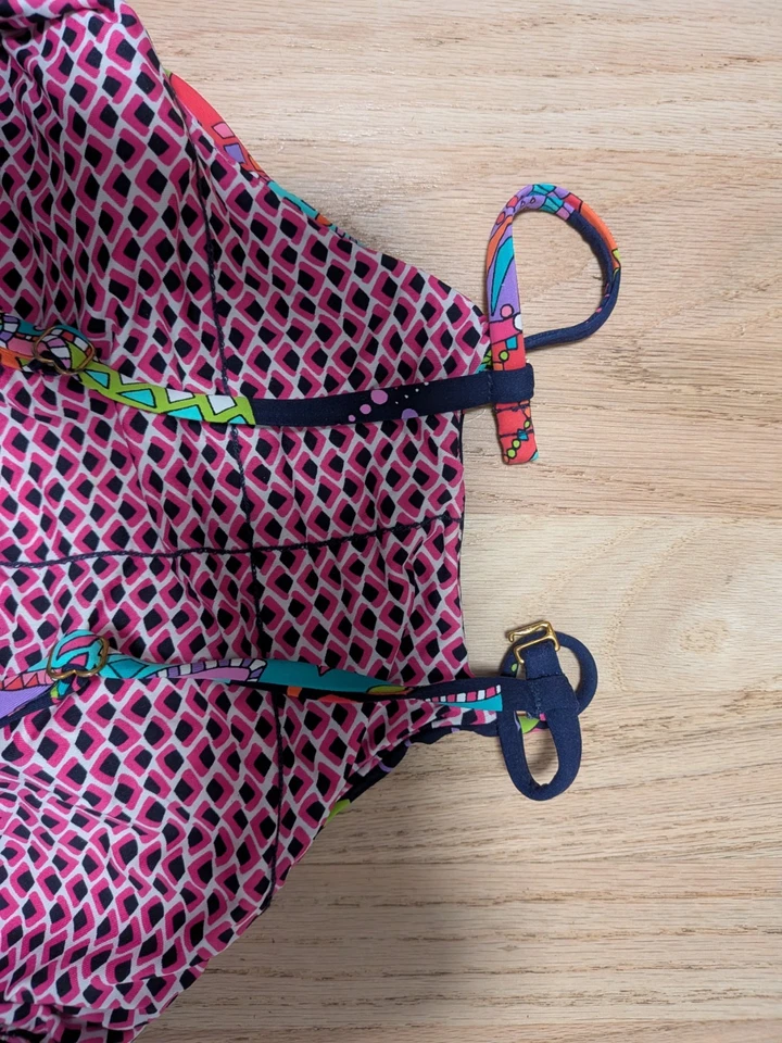 Traje de baño Tankini Anne Cole Signature floral halter talla mediana Foto 4 de 4