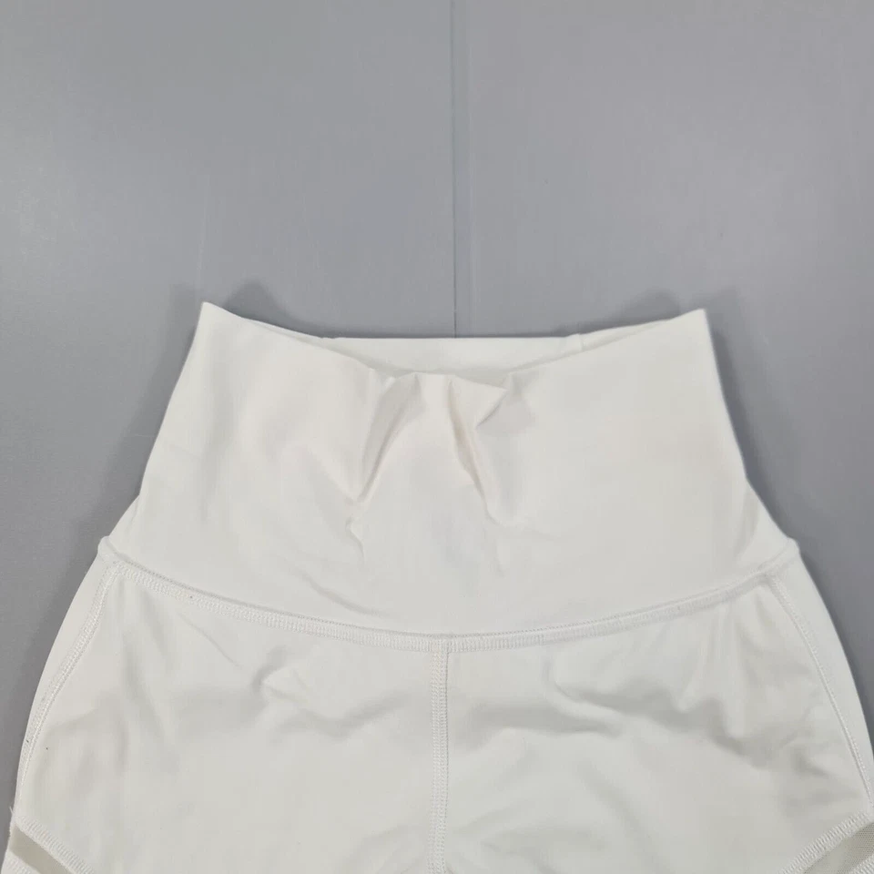 Lululemon Womens Leggings White 6 UK High Rise Wunder Mesh Panels XS - Image 2 of 4