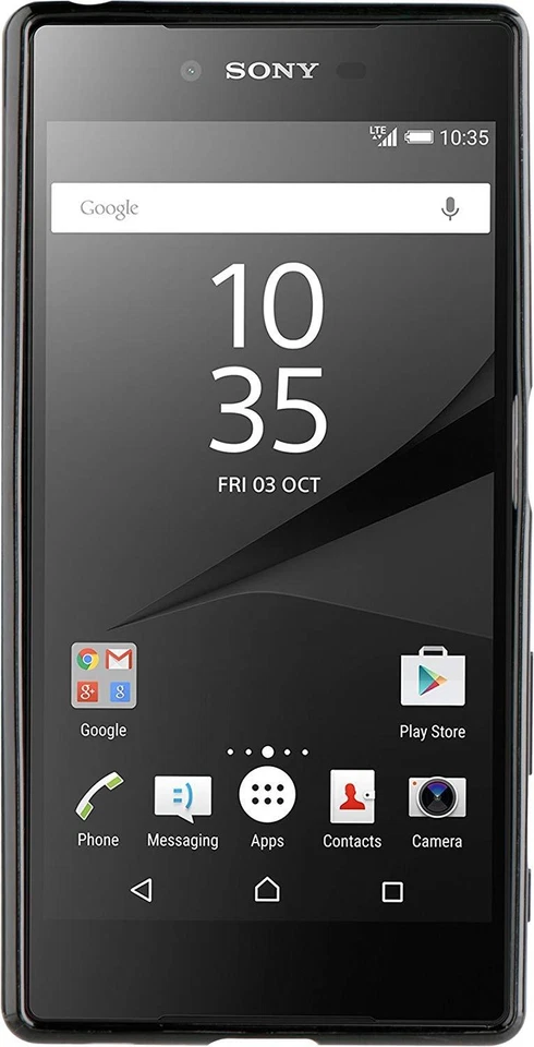 GENUINE SONY XPERIA Z5 ROXFIT GEL SHELL SLIM CASE COVER | BLACK/CLEAR - Image 2 of 3