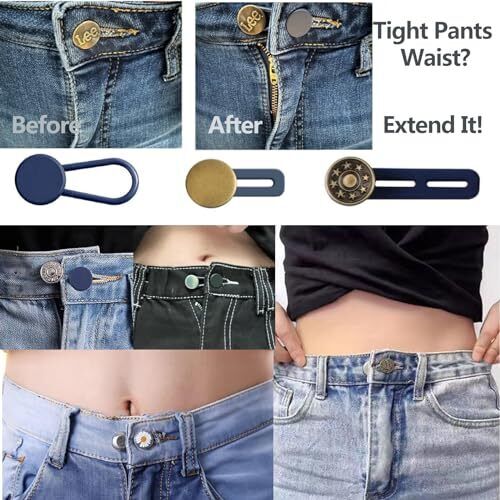 12PCS Button Extenders for Jeans, Pants Button Extender - Instant Waistband - Picture 5 of 8