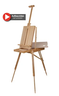 PAINTERSISTERS Große Kofferstaffelei Feldstaffelei Atelierstaffelei Akademiestaffelei Buche