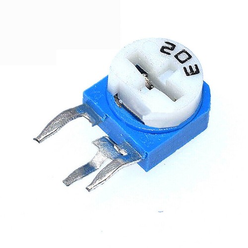Potenciómetro vertical RM063 azul blanco resistencia ajustable 1K-500K/100R ohmios - Imagen 4 de 5