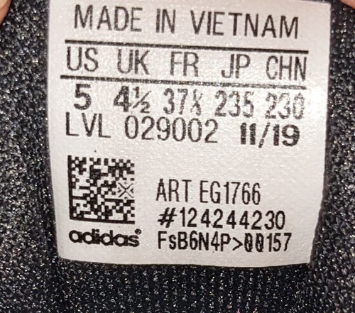 Scarpe da corsa Adidas 4uture Rnr unisex bambino/adulto taglia 5 EG1766 bianco/arancione - Foto 12 di 12