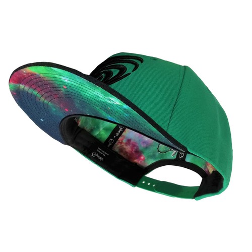 Capiche Green Galaxy Snapback Hat Colorful Milky Way Outer Space Galaxus Star - Picture 5 of 8