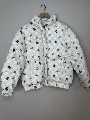 Forever 21 x Hello Kitty and Friends Patterned Puffer Jacket Plus size 1X NWT