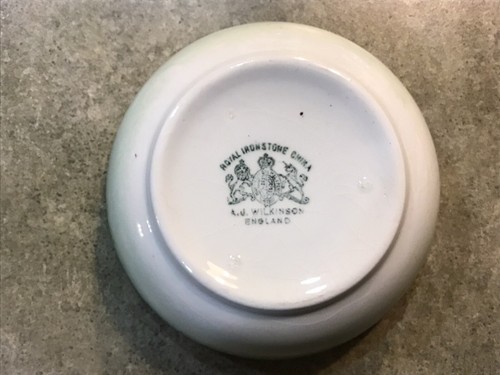 A. J. Wilkinson Staffordshire ROYAL IRONSTONE Butter DISH England 🇬🇧🟥🟢🔥🔥 - Picture 8 of 8