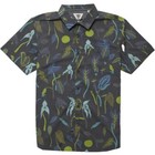 Floral Short Sleeve Button-Down Dress Shirts for Men