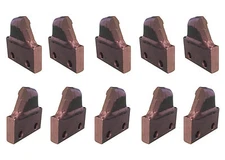 Trencher Shark Teeth, T20004L / T20004R - 4" Cut  - 2" hole spacing