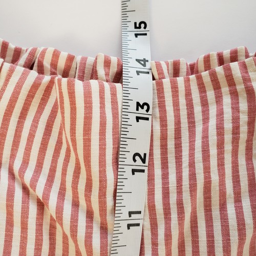 Everly Womens Pants Small Striped Red and White Elastic Band Wide Leg Pockets - Picture 13 of 17