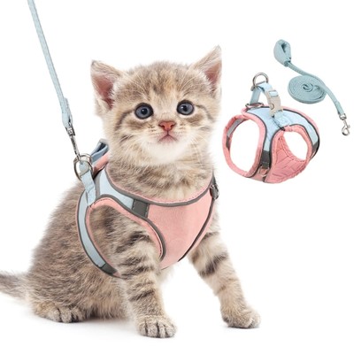 ORIA Pet Harness, Dog Harness, Cat Harness and Leash Set, Breathable Pet Vest...
