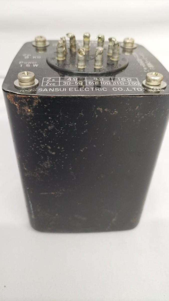 SANSUI W-15-8 Output Transformer Push Pull Tube Amplifier Working