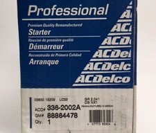 OEM ACDelco 336-2002A Remanufactured Starter Motor GM 88864478 (A1)