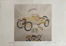 LUCA ALINARI litografia  " Auto-Finestrina" 67x47 firmata numerata prova