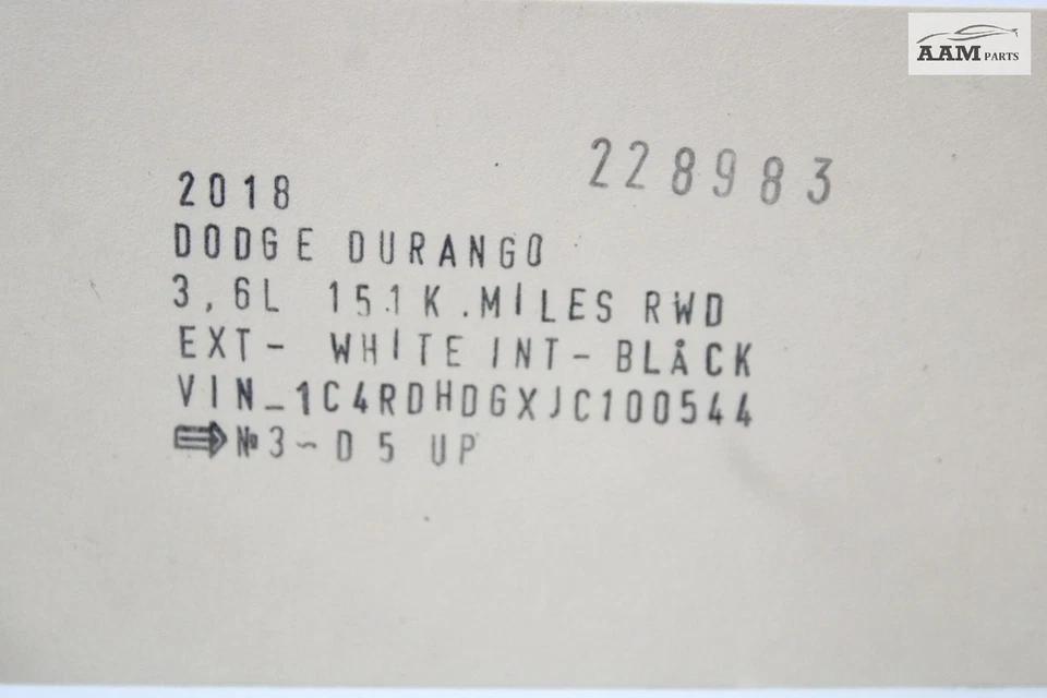 Dodge Durango 2011-2020 tracción trasera izquierda y derecha suspensión muelle helicoidal conjunto OEM Foto 4 de 4