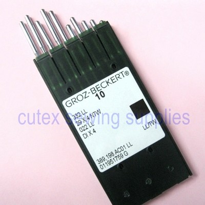 10 Groz-Beckert 332LL 29X4NTW DIX4 Leather Needles Singer 29-4, 29K Machines 